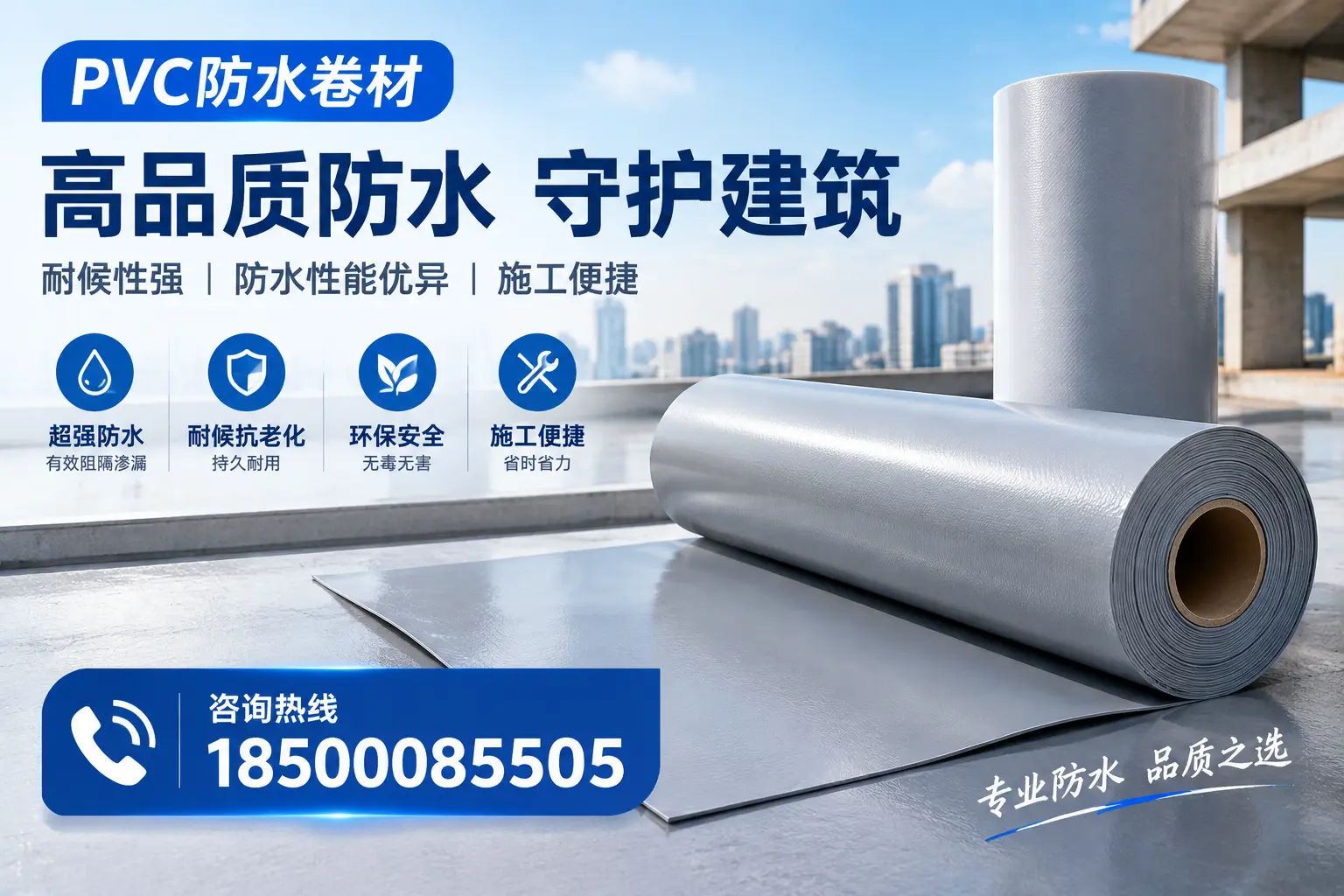 PVC防水卷材的防水效果评测，适合呼伦贝尔的科学依据